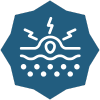 Stylized water and wave graphic icon