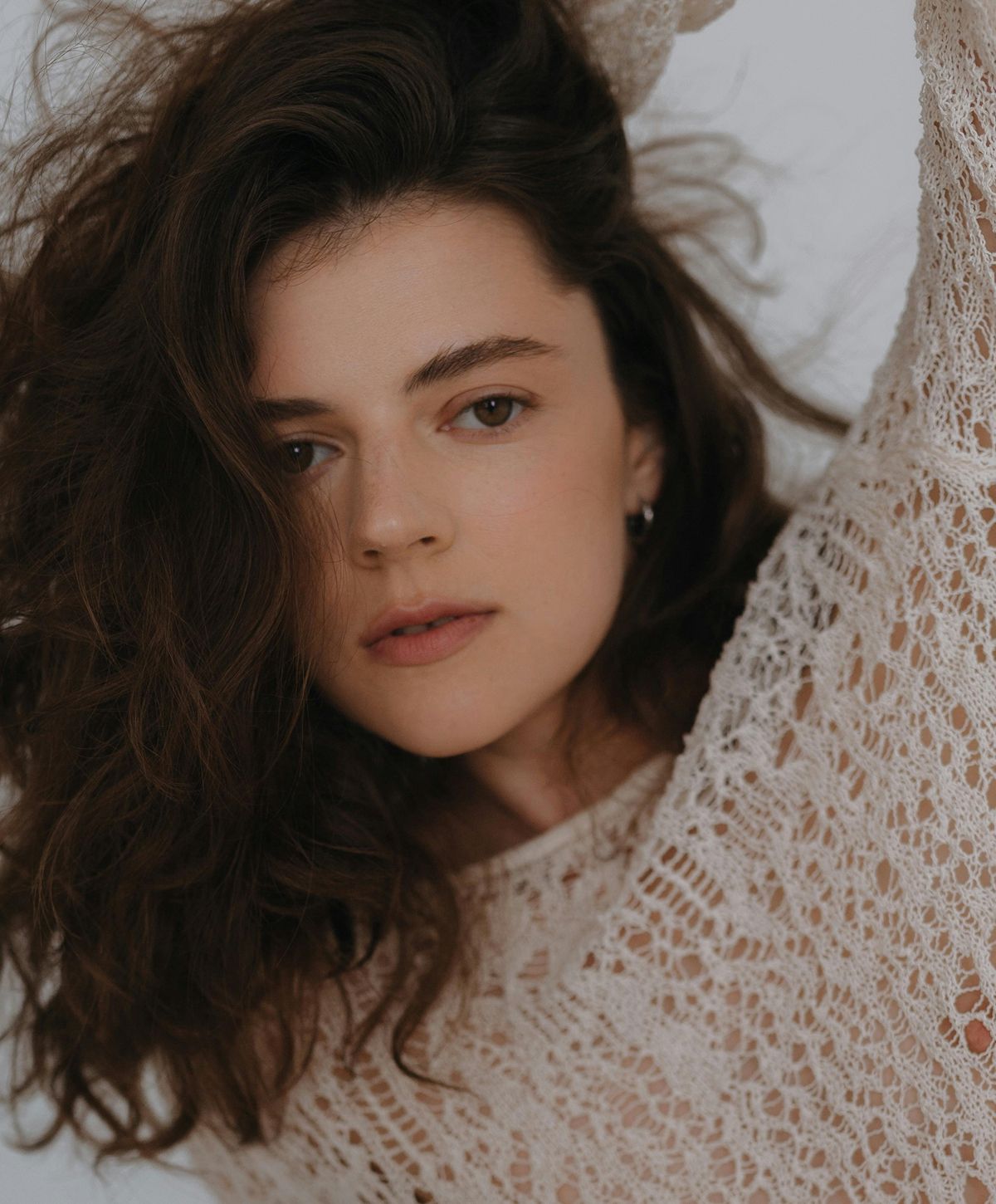 Close-up of a woman with radiant skin.