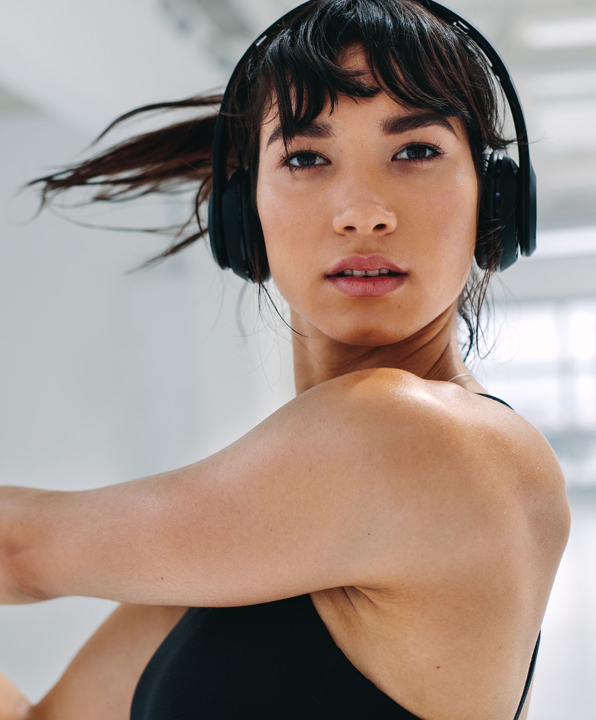 Skin treatment in progress at a dermatology clinic.